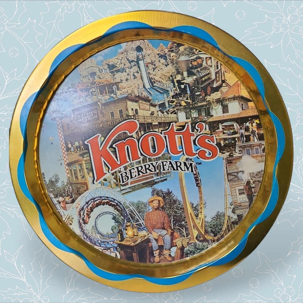 Vintage Knott’s Berry Farm Metal Tin Tray